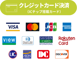 クレジットカード決済（ICチップ搭載カード）