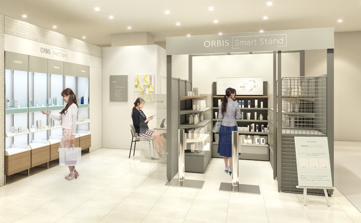 化粧品業界初となるTTGの無人決済システム活用店舗「ORBIS Smart Stand